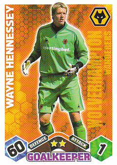 Wayne Hennessey Wolverhampton Wanderers 2009/10 Topps Match Attax #345